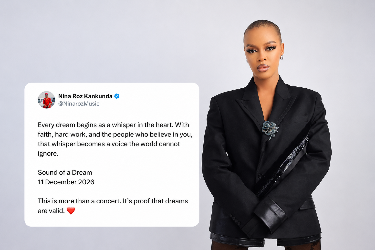 NINA ROZ SETS THE STAGE FOR A DREAM! Singer Teases Massive “Sound of a Dream” Concert