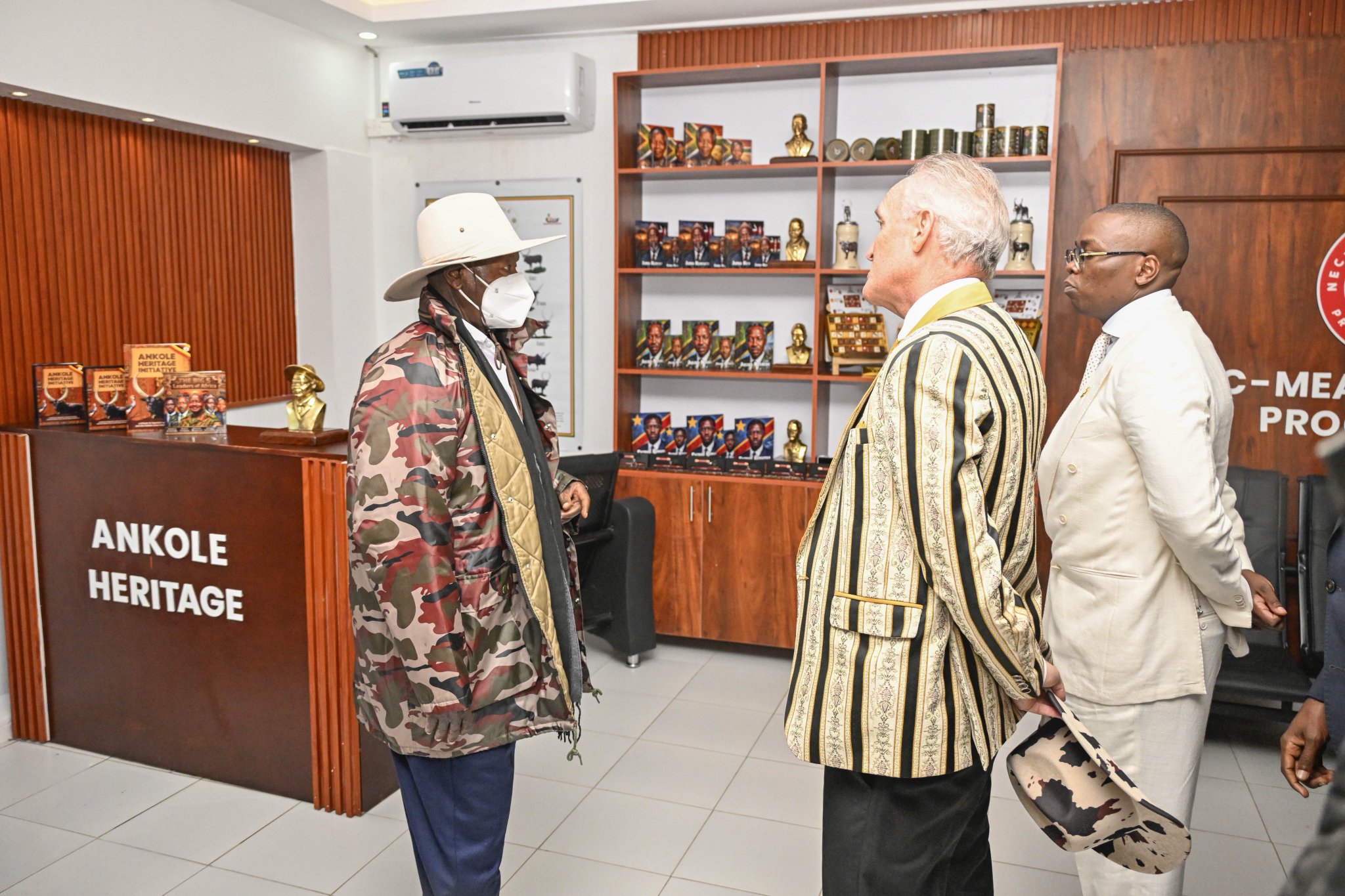President Museveni Commissions NEC Meat and Beans Processing Factory in Gomba