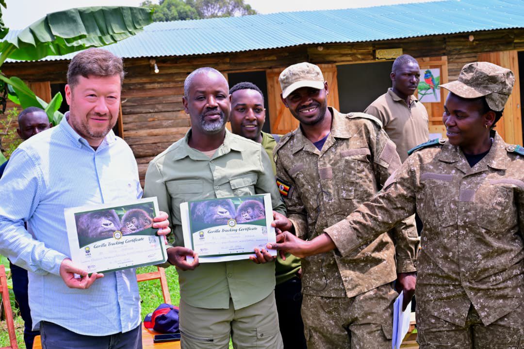 Tayebwa, Czech Speaker Okamura Trek Mountain Gorillas in Bwindi as Newborn Gorilla Gets Special Name.