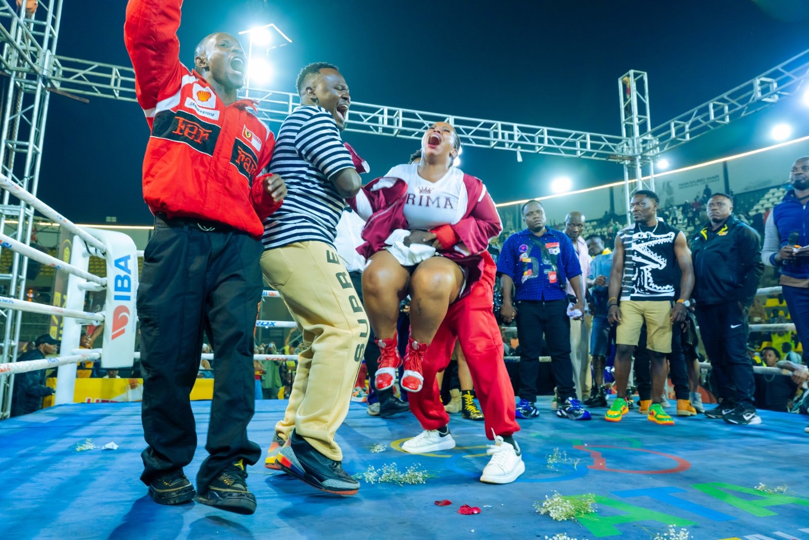 PRIMA KARDASH WINS BOXING SHOWDOWN AGAINST ZAHARA TOTTO AT HAMZ STADIUM.